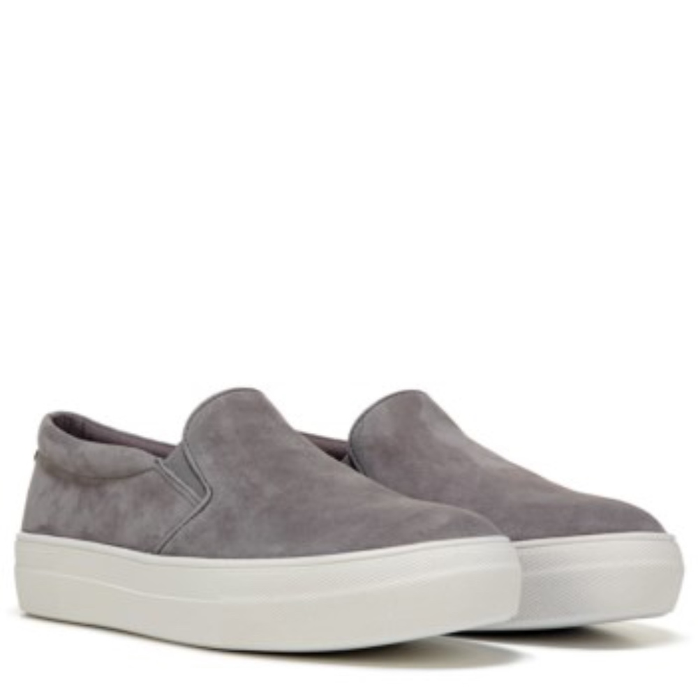 STEVE MADDEN GILLS GREY SUADE SLIP-ON SNEAKER
